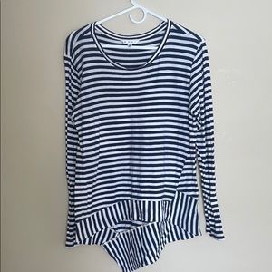 Striped longsleeve T-shirt.